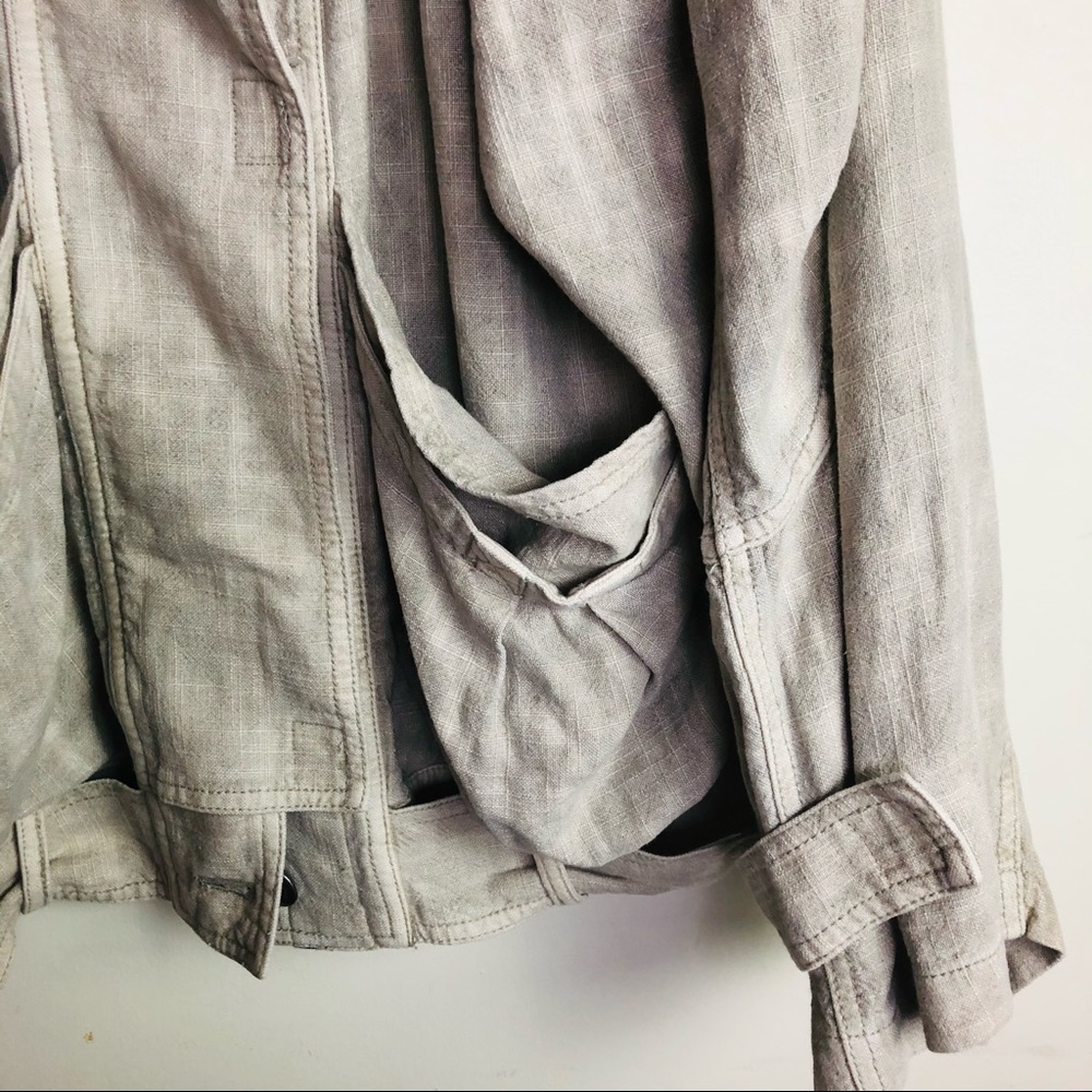 ** SOLD ** SOLD **FREE PEOPLE NWT Bomber Jacket Oatmeal color Size L - Picture 10 of 12